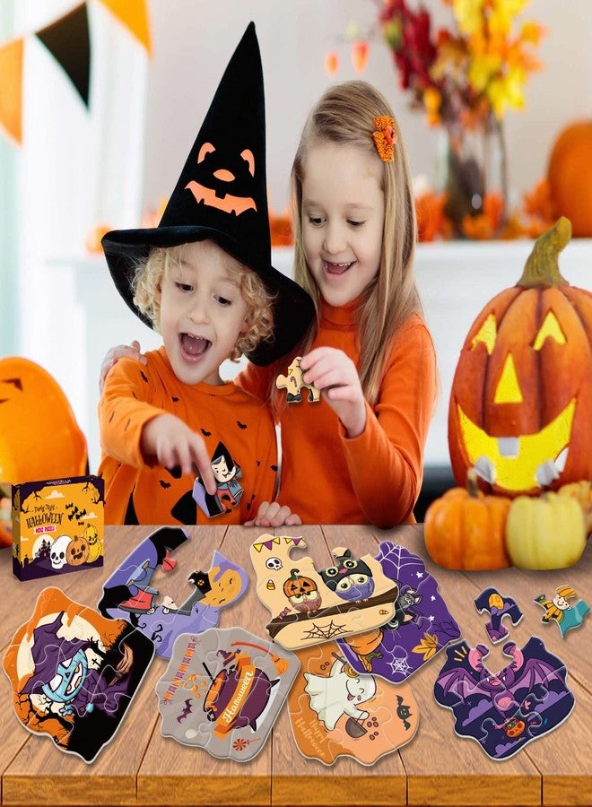 Shemira Halloween Party Favor for Kids, 24 Pack Jigsaw Puzzles in Halloween Theme Designs for Trick or Treating, Halloween Goodie Bag Filler,Miniatures Novelty Toy, School Classroom Reward - Image 5